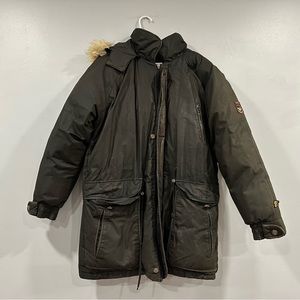 Triple Fat Goose Men's Coat Fur Lined Hood Medium M AS IS